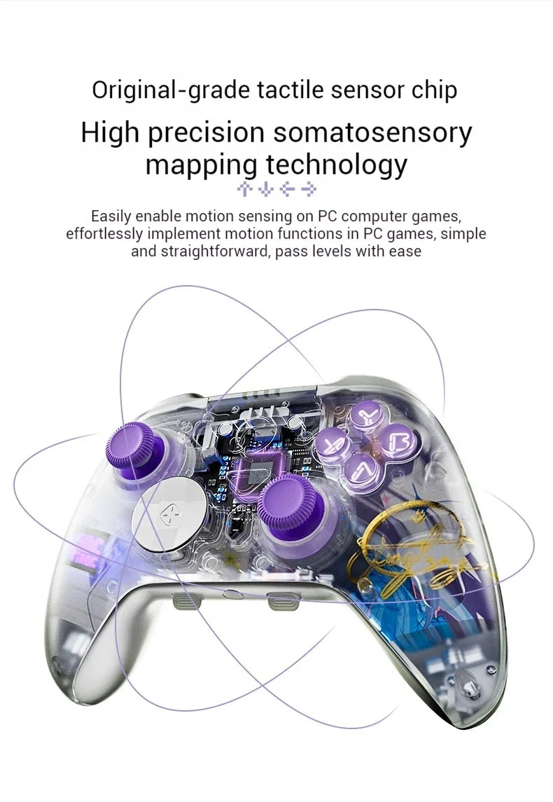 AOLION K20 Wireless Gaming Controllers TMR Joystick Replaceable Magnetic Shell Gamepads Custom For PC NS2 Steam Gamer Gfits