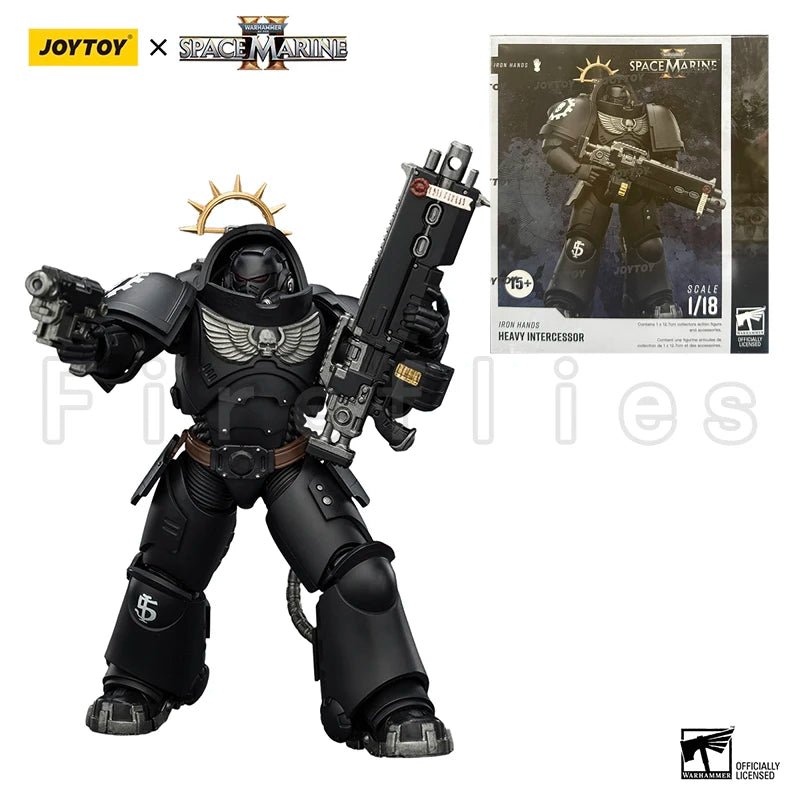 1/18 JOYTOY Action Figure 40K Game Edition Ultramarines Imperial Fists Blood Angels Heavy Intercessor Anime Model Toy