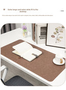 Retro Cowhide Pattern Desktop mat, Dirt Resistant Double Face mouse pad, Ready and Stylish Desktop Computer Mat, Leather pads