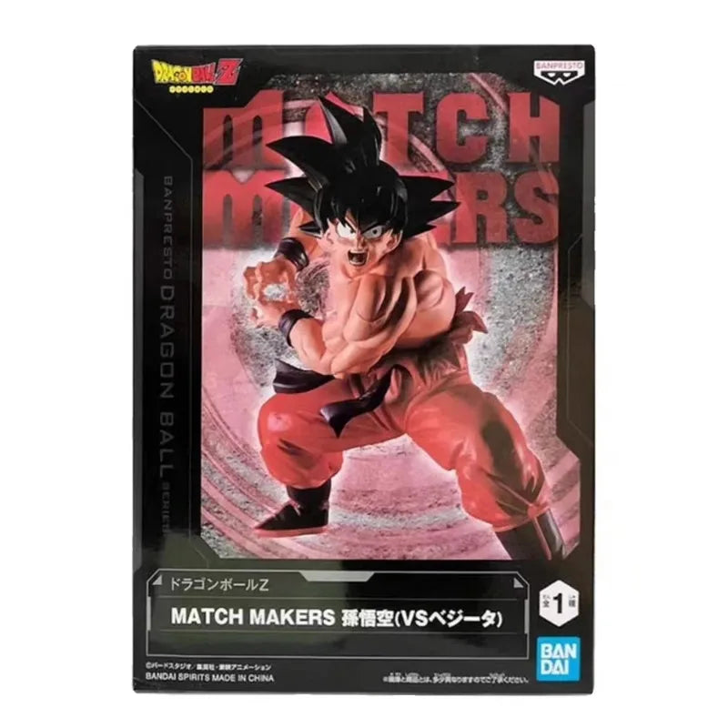 In Stock Bandai Banpresto Original Dragon Ball Z Match Makers Son Goku Vegeta Kaiouken Galick Gun Anime Figures Model Collection