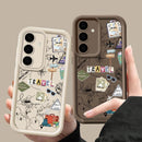 Travel Map Pattern TPU Case For Samsung Galaxy S25 Edge S22 S23 Ultra S24 FE A56 A36 A26 A55 A16 A15 A35 A25 A54 5G Phone Cover