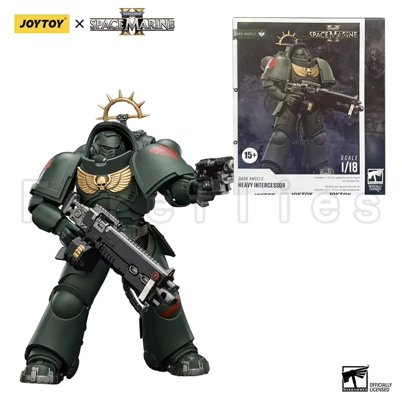 1/18 JOYTOY Action Figure 40K Game Edition Ultramarines Imperial Fists Blood Angels Heavy Intercessor Anime Model Toy