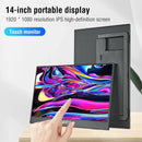 Anmite 14 Inch Touch Screen Portable Monitor 100%sRGB 400cd/m2 Gaming Computer Expand Display For XBox PS4/ 5 Switch Loptop