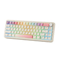 YUNZII B68 Wireless Mechanical Gaming Keyboard, Tri-Mode Hot Swappable Cute Gasket Mounted Creamy Keyboard for Win/Mac,