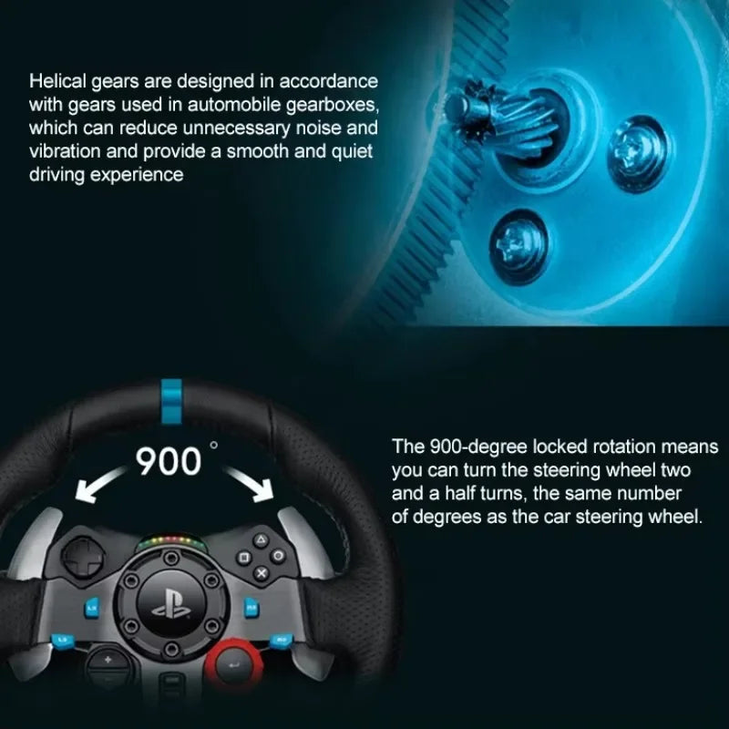 Logitech G29 Game Racing Steering Wheel Pedal Shift Lever Driving Force Race Wheel Shifter Wired