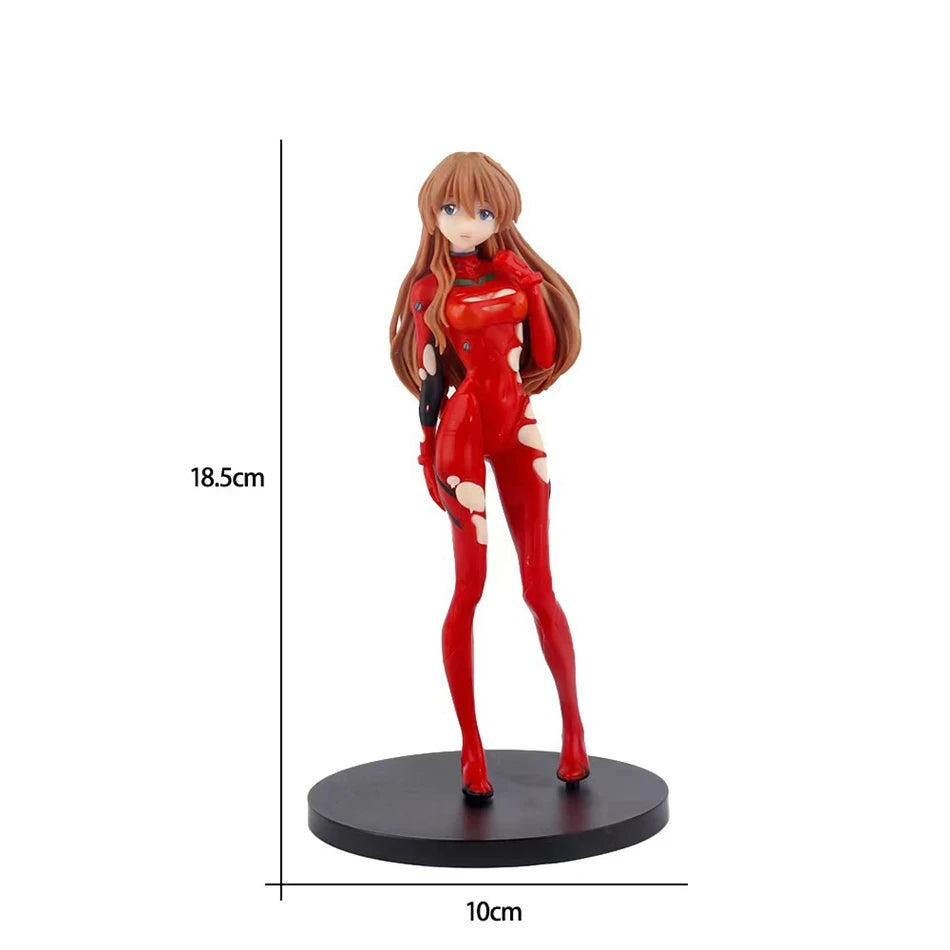 Hot Genesis Evangelion Anime Figure EVA Ayanami Rei Asuka Two-Dimensional Model Chassis Desktop Ornament Gift Doll Toys