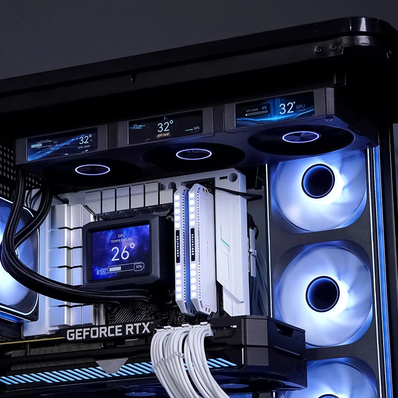 Jonsbo TF3-360SCW Water Cooled Radiator Screen Display ARGB Integrated 360 AIO CPU Liquid Cooling TF3-360SC LGA115X 1700 AM4AM5