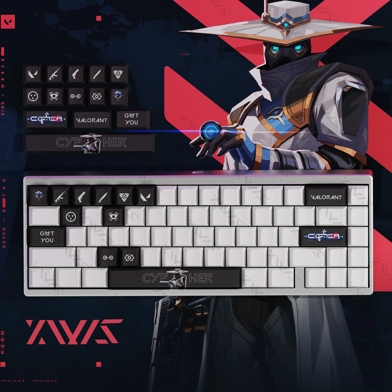 Valorant iso/clove Keyboard Keycaps Cherry Profile Keycap PBT Custom Gaming Key Caps for Mechanical Keyboards Accessories Gifts