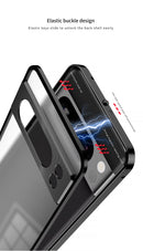 Aluminum Alloy Bumper Frame Magnet Closed Metal Matte Back Cover For Google Pixel 7 Pro 7A 8 Pro 8A Pixel 9 Pro XL Phone Cases