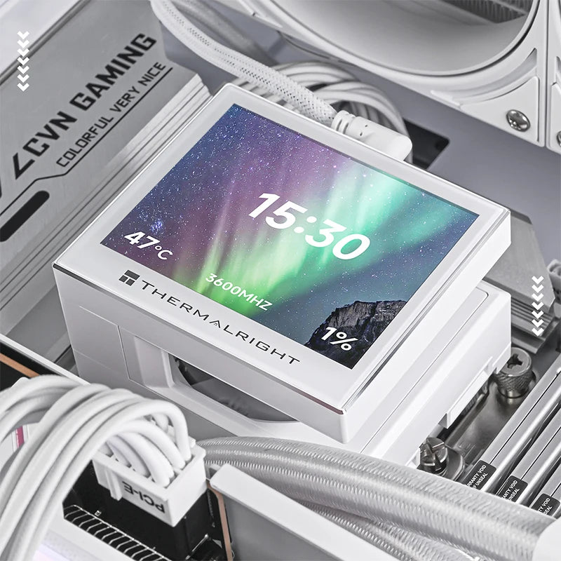 Thermalright Stream Vision 360 WHITE Integrated Water Cooled Heat Sink SV 360 WHITE Wind Engine Vision