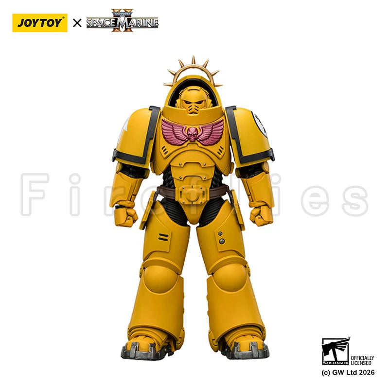 1/18 JOYTOY Action Figure 40K Game Edition Ultramarines Imperial Fists Blood Angels Heavy Intercessor Anime Model Toy