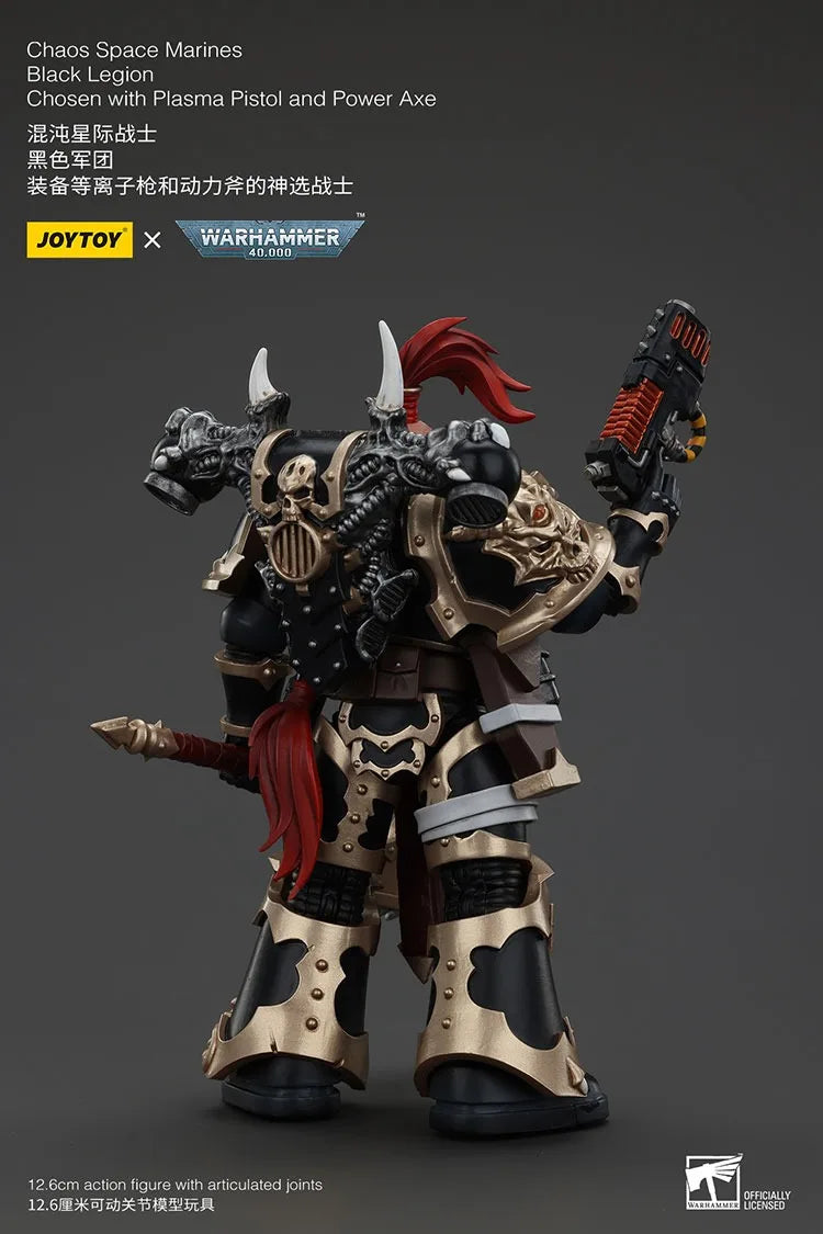 JOYTOY Warhammer 40K Chaos Space Marines Black Legion Chosen Action Figures Doll Collection Decoration Gift Original Model